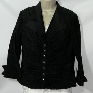 💲Cachet, Black Shirt, Size 12